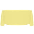 thumbnail image 1 of Ultimate Textile (2 Pack) Reversible Shantung Satin - Majestic 90 x 156-Inch Rectangular Tablecloth - for Weddings, Home Parties and Special Event use, Cornsilk Light Yellow, 1 of 4