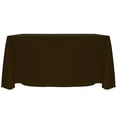 thumbnail image 1 of Ultimate Textile (2 Pack) Reversible Shantung Satin - Majestic 90 x 156-Inch Rectangular Tablecloth - for Weddings, Home Parties and Special Event use, Espresso Dark Brown, 1 of 4