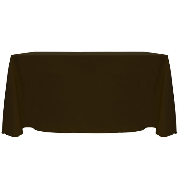 Ultimate Textile (2 Pack) Reversible Shantung Satin - Majestic 90 x 156-Inch Rectangular Tablecloth - for Weddings, Home Parties and Special Event use, Espresso Dark Brown