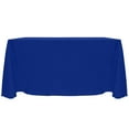thumbnail image 1 of Ultimate Textile (2 Pack) Reversible Shantung Satin - Majestic 90 x 156-Inch Rectangular Tablecloth - for Weddings, Home Parties and Special Event use, Royal Blue, 1 of 4