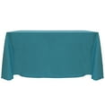 thumbnail image 1 of Ultimate Textile (2 Pack) Reversible Shantung Satin - Majestic 90 x 156-Inch Rectangular Tablecloth - for Weddings, Home Parties and Special Event use, Turquoise Blue, 1 of 4