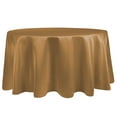 thumbnail image 1 of Ultimate Textile (2 Pack) Satin 132-Inch Round Tablecloth - for Wedding, Special Event or Banquet use, Antique Gold, 1 of 4