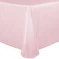 thumbnail image 1 of Ultimate Textile (2 Pack) Satin 52 x 70-Inch Oval Tablecloth - for Home Dining Tables, Blush Ice Pink, 1 of 4