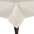 thumbnail image 1 of Ultimate Textile (2 Pack) Satin 52 x 70-Inch Rectangular Tablecloth - for Wedding, Special Event or Banquet use, Ivory Cream, 1 of 4