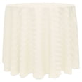 thumbnail image 1 of Ultimate Textile (2 Pack) Satin-Stripe 108-Inch Round Tablecloth - for Wedding and Catering, Hotel or Home Dining use, Ivory Cream, 1 of 3
