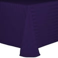 thumbnail image 1 of Ultimate Textile (2 Pack) Satin-Stripe 120 x 120-Inch Square Tablecloth - for Wedding and Catering, Hotel or Home Dining use, Purple, 1 of 3