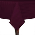 thumbnail image 1 of Ultimate Textile (2 Pack) Satin-Stripe 54 x 120-Inch Rectangular Tablecloth - for Wedding and Catering, Hotel or Home Dining use, Aubergine Eggplant, 1 of 3
