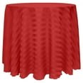 thumbnail image 1 of Ultimate Textile (2 Pack) Satin-Stripe 60-Inch Round Tablecloth - for Wedding and Catering, Hotel or Home Dining use, Red, 1 of 3