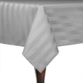 thumbnail image 1 of Ultimate Textile (2 Pack) Satin-Stripe 60 x 60-Inch Square Tablecloth - for Wedding and Catering, Hotel or Home Dining use, Silver Grey, 1 of 3