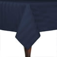 thumbnail image 1 of Ultimate Textile (2 Pack) Satin-Stripe 84 x 84-Inch Square Tablecloth - for Wedding and Catering, Hotel or Home Dining use, Navy Blue, 1 of 3