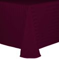 thumbnail image 1 of Ultimate Textile (2 Pack) Satin-Stripe 90 x 156-Inch Rectangular Tablecloth - for Wedding and Catering, Hotel or Home Dining use, Burgundy Red, 1 of 3
