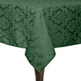 thumbnail image 1 of Ultimate Textile (2 Pack) Saxony 60 x 60-Inch Square Damask Tablecloth - Jacquard Weave Emblem Crest Design, Hunter Green, 1 of 3