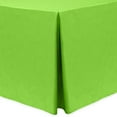 thumbnail image 1 of Ultimate Textile (2 Pack) Shantung - Majestic 8 ft. Fitted Tablecloth - for 30 x 96-Inch Banquet and Folding Rectangular Tables, Lime Green, 1 of 3