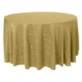 thumbnail image 1 of Ultimate Textile (2 Pack) Somerset 96-Inch Round Damask Tablecloth - Jacquard Weave Scroll Design, Gold, 1 of 3