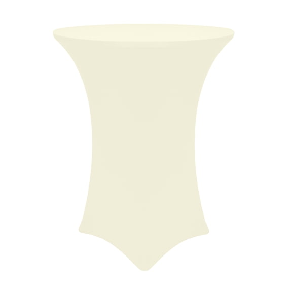 Ultimate Textile 24-Inch Round 42"H Fitted Stretch Table Cover