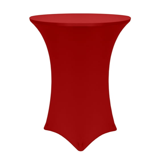 Ultimate Textile 24-Inch Round 42"H Fitted Stretch Table Cover