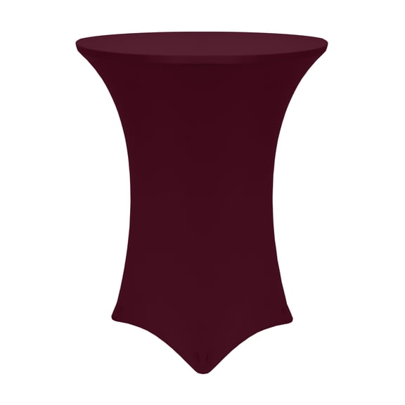 Ultimate Textile 24-Inch Round 42"H Fitted Stretch Table Cover