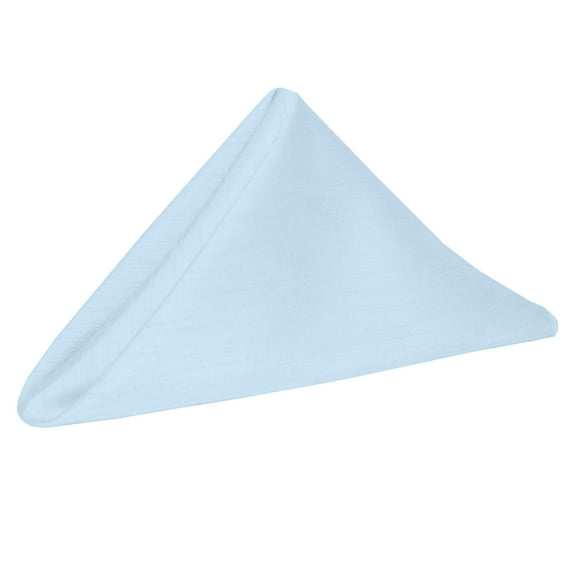 Ultimate Textile (3 Dozen) Reversible Shantung Satin - Majestic 20 x 20-Inch Cloth Dinner Napkins, Ice Blue