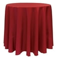 thumbnail image 1 of Ultimate Textile (3 Pack) 102-Inch Round Polyester Linen Tablecloth - for Wedding, Restaurant or Banquet use, Cherry Red, 1 of 4