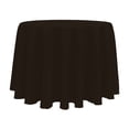 thumbnail image 1 of Ultimate Textile (3 Pack) 102-Inch Round Polyester Linen Tablecloth - for Wedding, Restaurant or Banquet use, Espresso Dark Brown, 1 of 4