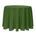 thumbnail image 1 of Ultimate Textile (3 Pack) 102-Inch Round Polyester Linen Tablecloth - for Wedding, Restaurant or Banquet use, Moss Green, 1 of 4
