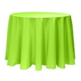 thumbnail image 1 of Ultimate Textile (3 Pack) 102-Inch Round Polyester Linen Tablecloth - for Wedding, Restaurant or Banquet use, Neon Green, 1 of 4