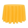 thumbnail image 1 of Ultimate Textile (3 Pack) 102-Inch Round Polyester Linen Tablecloth - for Wedding, Restaurant or Banquet use, Neon Orange, 1 of 4