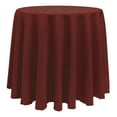 thumbnail image 1 of Ultimate Textile (3 Pack) 108-Inch Round Polyester Linen Tablecloth - for Wedding, Restaurant or Banquet use, Brick Rust Red, 1 of 4