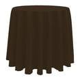thumbnail image 1 of Ultimate Textile (3 Pack) 108-Inch Round Polyester Linen Tablecloth - for Wedding, Restaurant or Banquet use, Chocolate Brown, 1 of 4