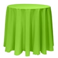 thumbnail image 1 of Ultimate Textile (3 Pack) 108-Inch Round Polyester Linen Tablecloth - for Wedding, Restaurant or Banquet use, Lime Green, 1 of 4