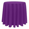 thumbnail image 1 of Ultimate Textile (3 Pack) 108-Inch Round Polyester Linen Tablecloth - for Wedding, Restaurant or Banquet use, Plum, 1 of 4