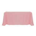 thumbnail image 1 of Ultimate Textile (3 Pack) 108 x 132-Inch Rectangular Polyester Linen Tablecloth with Rounded Corners - for Wedding, Restaurant or Banquet use, Dusty Rose Pink, 1 of 4