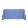 thumbnail image 1 of Ultimate Textile (3 Pack) 108 x 156-Inch Rectangular Polyester Linen Tablecloth with Rounded Corners - for Wedding, Restaurant or Banquet use, Periwinkle Blue, 1 of 4