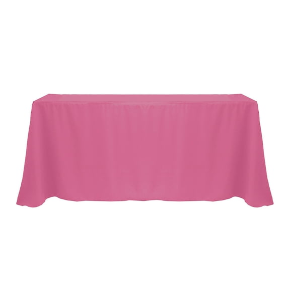 Ultimate Textile (3 Pack) 108 x 156-Inch Rectangular Polyester Linen Tablecloth with Rounded Corners - for Wedding, Restaurant or Banquet use, Watermelon