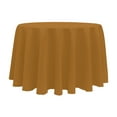 thumbnail image 1 of Ultimate Textile (3 Pack) 114-Inch Round Polyester Linen Tablecloth - for Wedding, Restaurant or Banquet use, Copper Brown, 1 of 4