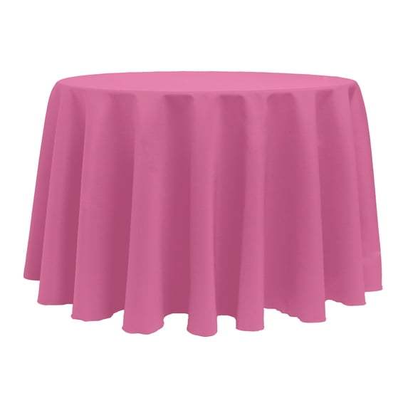 Ultimate Textile (3 Pack) 114-Inch Round Polyester Linen Tablecloth - for Wedding, Restaurant or Banquet use, Watermelon