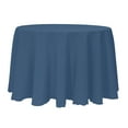 thumbnail image 1 of Ultimate Textile (3 Pack) 114-Inch Round Polyester Linen Tablecloth - for Wedding, Restaurant or Banquet use, Wedgewood Blue, 1 of 4