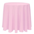 thumbnail image 1 of Ultimate Textile (3 Pack) 120-Inch Round Polyester Linen Tablecloth - for Wedding, Restaurant or Banquet use, Pink Balloon, 1 of 4