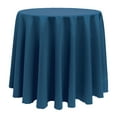 thumbnail image 1 of Ultimate Textile (3 Pack) 126-Inch Round Polyester Linen Tablecloth - for Wedding, Restaurant or Banquet use, Lagoon Blue, 1 of 4