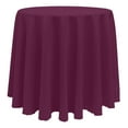 thumbnail image 1 of Ultimate Textile (3 Pack) 126-Inch Round Polyester Linen Tablecloth - for Wedding, Restaurant or Banquet use, Magenta, 1 of 4