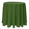 thumbnail image 1 of Ultimate Textile (3 Pack) 126-Inch Round Polyester Linen Tablecloth - for Wedding, Restaurant or Banquet use, Moss Green, 1 of 4