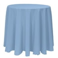 thumbnail image 1 of Ultimate Textile (3 Pack) 126-Inch Round Polyester Linen Tablecloth - for Wedding, Restaurant or Banquet use, Slate Blue, 1 of 4