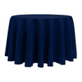 thumbnail image 1 of Ultimate Textile (3 Pack) 132-Inch Round Polyester Linen Tablecloth - for Wedding, Restaurant or Banquet use, Deep Royal Blue, 1 of 4