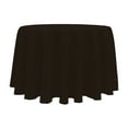 thumbnail image 1 of Ultimate Textile (3 Pack) 132-Inch Round Polyester Linen Tablecloth - for Wedding, Restaurant or Banquet use, Espresso Dark Brown, 1 of 4