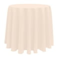 thumbnail image 1 of Ultimate Textile (3 Pack) 132-Inch Round Polyester Linen Tablecloth - for Wedding, Restaurant or Banquet use, Ice Peach, 1 of 4
