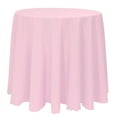 thumbnail image 1 of Ultimate Textile (3 Pack) 132-Inch Round Polyester Linen Tablecloth - for Wedding, Restaurant or Banquet use, Light Pink, 1 of 4