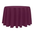 thumbnail image 1 of Ultimate Textile (3 Pack) 132-Inch Round Polyester Linen Tablecloth - for Wedding, Restaurant or Banquet use, Magenta, 1 of 4