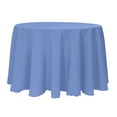thumbnail image 1 of Ultimate Textile (3 Pack) 132-Inch Round Polyester Linen Tablecloth - for Wedding, Restaurant or Banquet use, Periwinkle Blue, 1 of 4