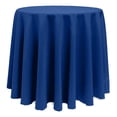 thumbnail image 1 of Ultimate Textile (3 Pack) 132-Inch Round Polyester Linen Tablecloth - for Wedding, Restaurant or Banquet use, Royal Blue, 1 of 4