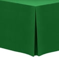 thumbnail image 1 of Ultimate Textile (3 Pack) 5 ft. Fitted Polyester Tablecloth - for 30 x 60-Inch Banquet and Folding Rectangular Tables - 42"H, Emerald Green, 1 of 3